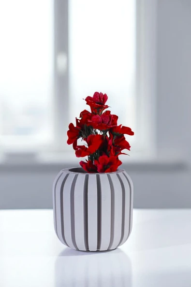 Vazo Küçük Vazo Masa Üstü Vazo Ev Dekorasyon Vazo Altın Renk Model 79 - Resim 7