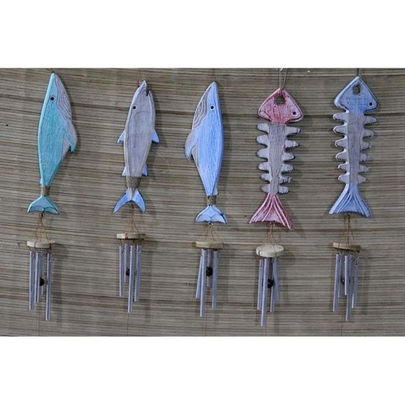 Ahşap Balıklı Metal Çan No:5 ürün görseli 1