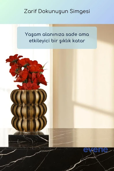 Vazo Küçük Vazo Masa Üstü Vazo Ev Dekorasyon Vazo Beyaz Renk Model 75 - Resim 8