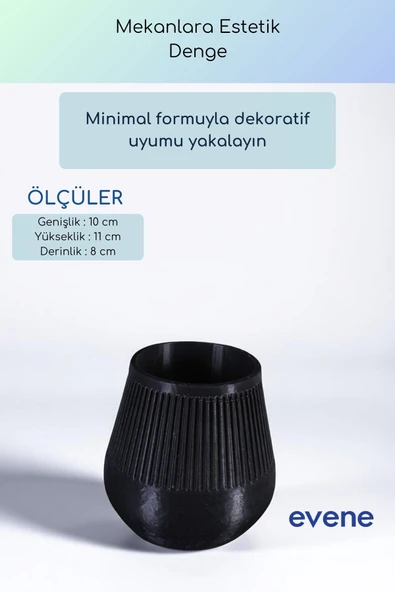 Vazo Küçük Vazo Masa Üstü Vazo Ev Dekorasyon Vazo Beyaz Renk Model 88 - Resim 9