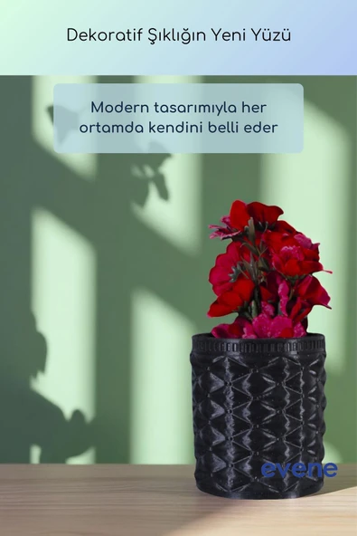 Vazo Küçük Vazo Masa Üstü Vazo Ev Dekorasyon Vazo Altın Renk Model 85 - Resim 11