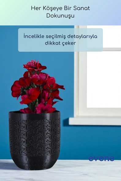 Vazo Küçük Vazo Masa Üstü Vazo Ev Dekorasyon Vazo Beyaz Renk Model 77 - Resim 10