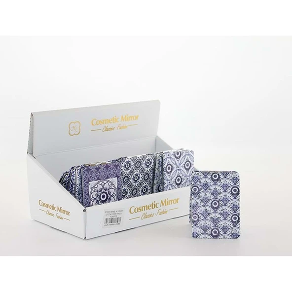 Taşlı Nazar Boncuklu El Aynası İnce - Resim 2