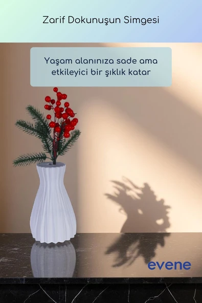 Vazo Küçük Vazo Masa Üstü Vazo Ev Dekorasyon Vazo Altın Renk Model 73 - Resim 8