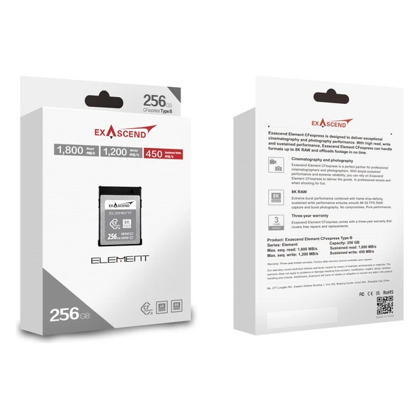 Exascend Element 256GB CFexpress Type B Hafıza Kartı - 2
