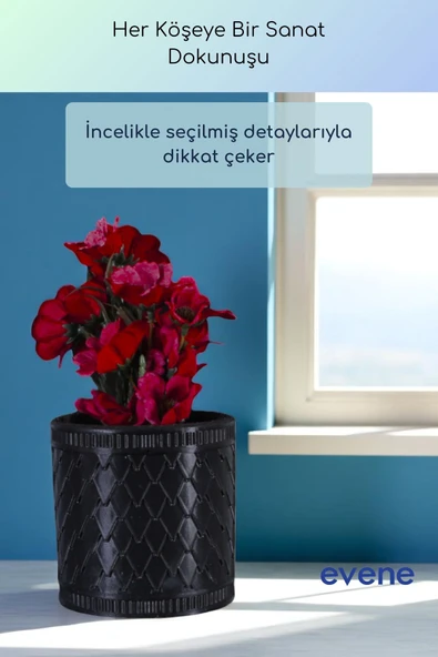 Vazo Küçük Vazo Masa Üstü Vazo Ev Dekorasyon Vazo Altın Renk Model 87 - Resim 4