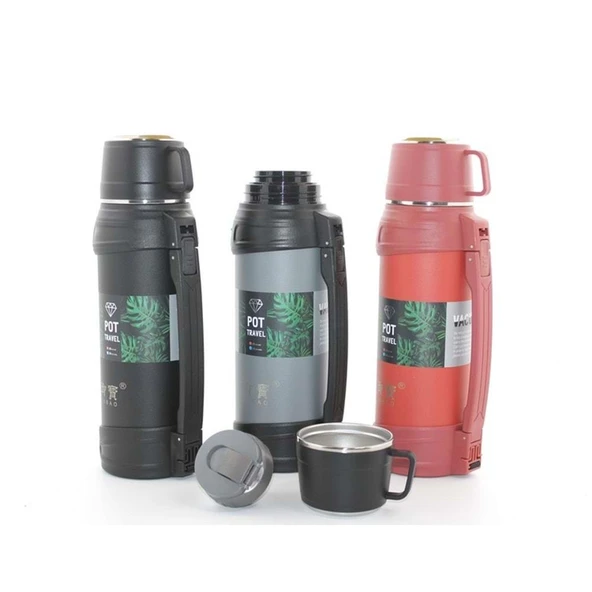 Paslanmaz Çelik Çift Katmanlı Termos 1.2 Lt ürün görseli 1