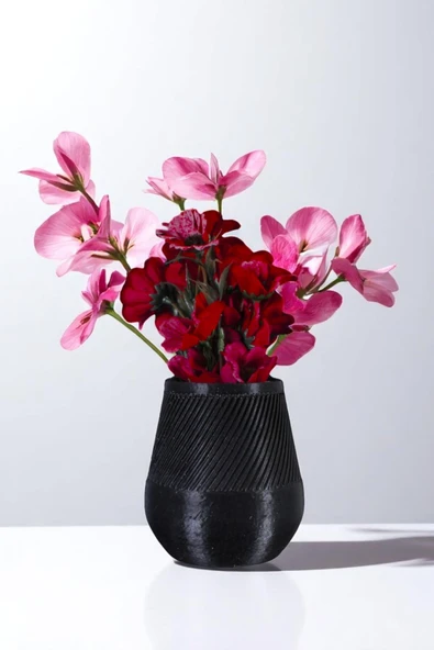 Vazo Küçük Vazo Masa Üstü Vazo Ev Dekorasyon Vazo Altın Renk Model 89 - Resim 7