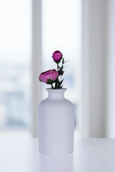Vazo Küçük Vazo Masa Üstü Vazo Ev Dekorasyon Vazo Beyaz Renk Model 67 ürün görseli 1