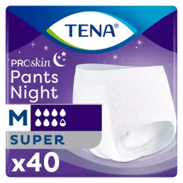 Tena Proskin Pants Night Emici Külot Orta Boy M 10'lu 4 Adet Hasta Bezi