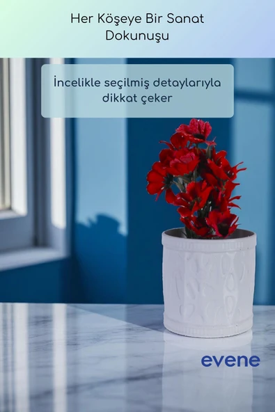 Vazo Küçük Vazo Masa Üstü Vazo Ev Dekorasyon Vazo Siyah Renk Model 76 - Resim 10