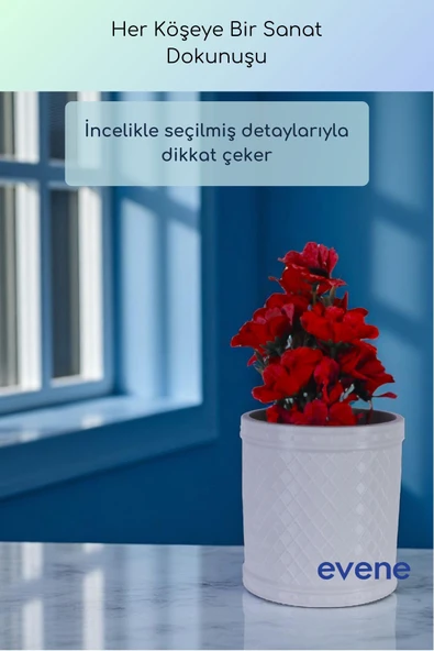 Vazo Küçük Vazo Masa Üstü Vazo Ev Dekorasyon Vazo Siyah Renk Model 90 - Resim 10