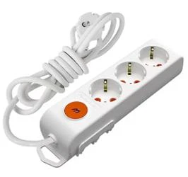 Mutlusan Rı-Tech 3lü 1mt AnahtarTopraklı  Grup Priz  (001 175 320002 01 00) - Resim 2