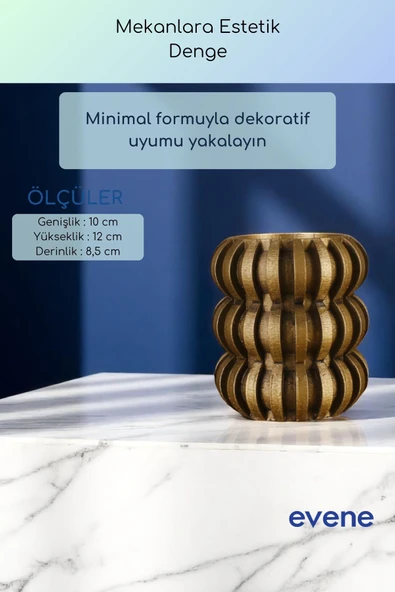 Vazo Küçük Vazo Masa Üstü Vazo Ev Dekorasyon Vazo Beyaz Renk Model 75 - Resim 9