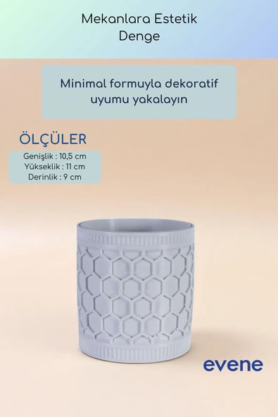 Vazo Küçük Vazo Masa Üstü Vazo Ev Dekorasyon Vazo Beyaz Renk Model 81 - Resim 3