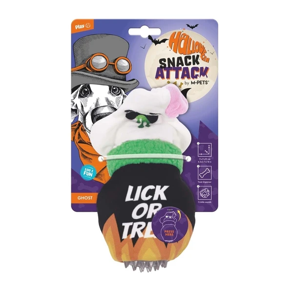 M-Pets Halloween Ghost Snack Attack Köpek Oyuncağı ürün görseli