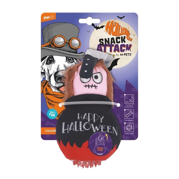 M-Pets Halloween Cauldron Snack Attack Köpek Oyuncağı ürün görseli