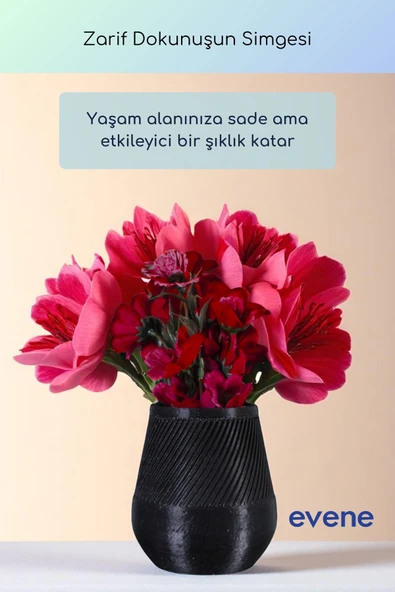 Vazo Küçük Vazo Masa Üstü Vazo Ev Dekorasyon Vazo Altın Renk Model 89 - Resim 8