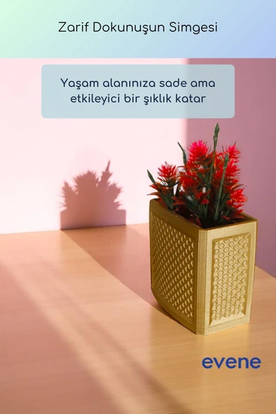 Vazo Küçük Vazo Masa Üstü Vazo Ev Dekorasyon Vazo Siyah Renk Model 92 - Resim 8