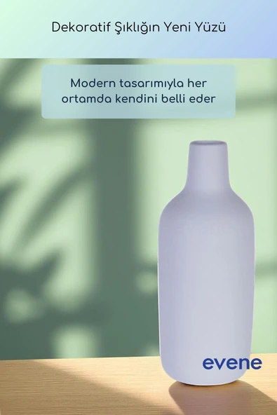 Vazo Küçük Vazo Masa Üstü Vazo Ev Dekorasyon Vazo Siyah Renk Model 71 - Resim 11