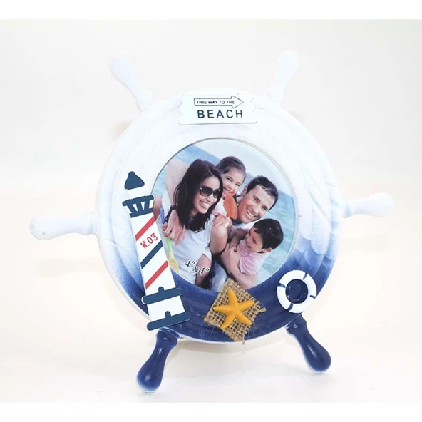 Ahşap Marin Dümenli Çerceve ürün görseli 1