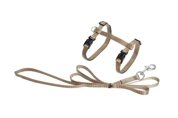 Karlıe Kedi Göğüs Tasması Bej 110 ürün görseli