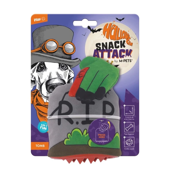 M-Pets Halloween Tomb Snack Attack Köpek Oyuncağı ürün görseli