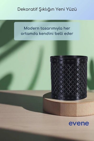 Vazo Küçük Vazo Masa Üstü Vazo Ev Dekorasyon Vazo Siyah Renk Model 90 - Resim 5