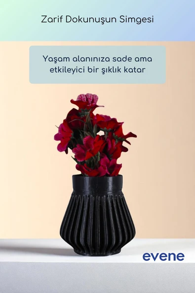 Vazo Küçük Vazo Masa Üstü Vazo Ev Dekorasyon Vazo Altın Renk Model 83 - Resim 8