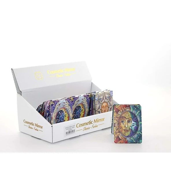 Taşlı İstanbul Tasarımı El Aynası İnce ürün görseli