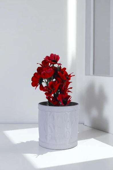 Vazo Küçük Vazo Masa Üstü Vazo Ev Dekorasyon Vazo Siyah Renk Model 76 - Resim 7