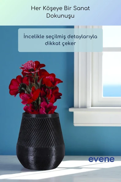 Vazo Küçük Vazo Masa Üstü Vazo Ev Dekorasyon Vazo Altın Renk Model 89 - Resim 10