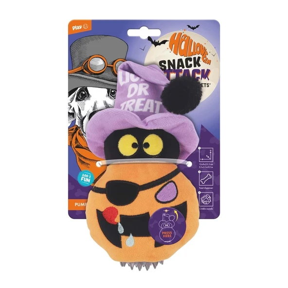 M-Pets Halloween Pumpkin Snack Attack Köpek Oyuncağı ürün görseli