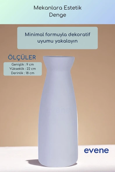 Vazo Küçük Vazo Masa Üstü Vazo Ev Dekorasyon Vazo Siyah Renk Model 74 - Resim 9