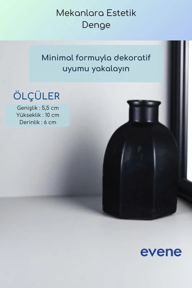 Vazo Küçük Vazo Masa Üstü Vazo Ev Dekorasyon Vazo Gümüş Eskitme Renk Model 53 - Resim 9
