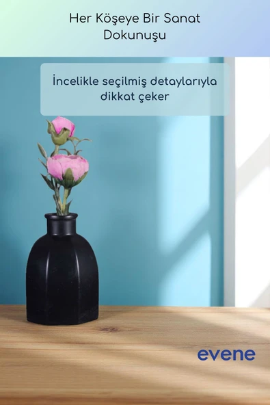 Vazo Küçük Vazo Masa Üstü Vazo Ev Dekorasyon Vazo Gümüş Eskitme Renk Model 53 - Resim 10