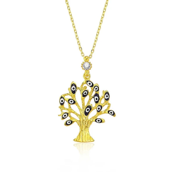 925 Ayar Gümüş Dilek Ağacı Kadın Gümüş Kolye ürün görseli 1