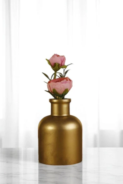 Vazo Küçük Vazo Masa Üstü Vazo Ev Dekorasyon Vazo Siyah Renk Model 56 - Resim 7