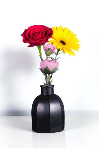 Vazo Küçük Vazo Masa Üstü Vazo Ev Dekorasyon Vazo Gümüş Eskitme Renk Model 53 - Resim 7