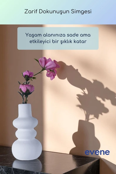 Vazo Küçük Vazo Masa Üstü Vazo Ev Dekorasyon Vazo Gümüş Eskitme Renk Model 55 - Resim 8