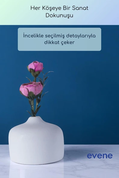 Vazo Küçük Vazo Masa Üstü Vazo Ev Dekorasyon Vazo Altın Eskitme Renk Model 63 - Resim 4