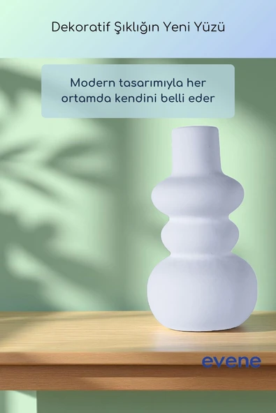 Vazo Küçük Vazo Masa Üstü Vazo Ev Dekorasyon Vazo Gümüş Eskitme Renk Model 55 - Resim 11