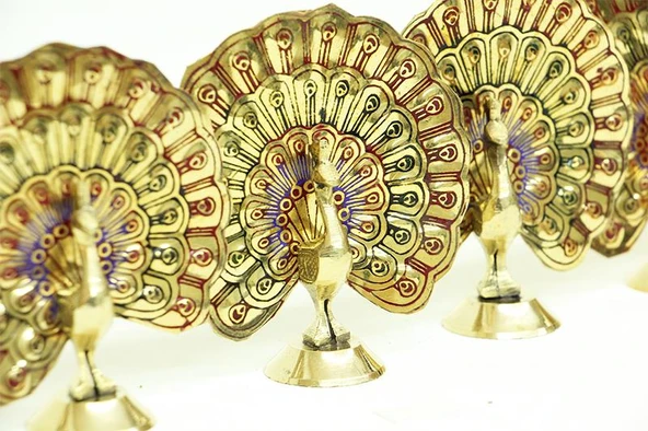 Tavuz Kuşu 4" 5'li Set Dekoratif Hediyelik - Resim 3