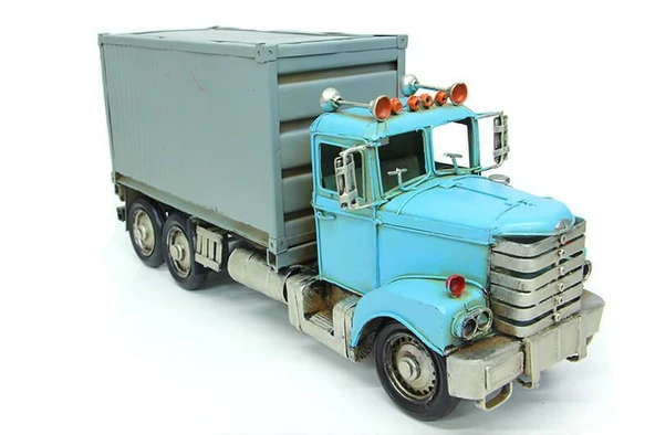 Dekoratif Metal Tır Biblo Dekoratif Hediyelik - Resim 4