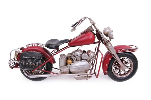 Dekoratif Metal Motosiklet Biblo Dekoratif h-Hediyelik - Resim 3