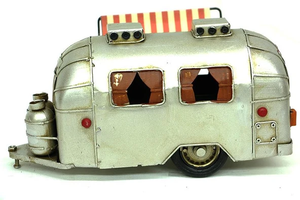 Dekoratif Metal Karavan Tenteli Vintage Hediyelik - Resim 3