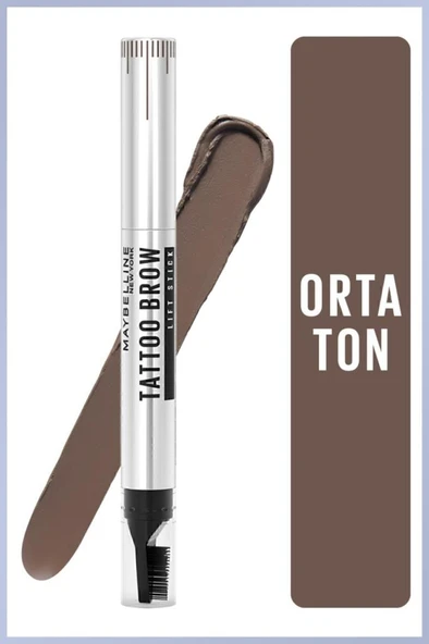 Maybelline New York Kaş Kalemi Tattoo Brow Lift Stick 03 Medium Brown ürün görseli