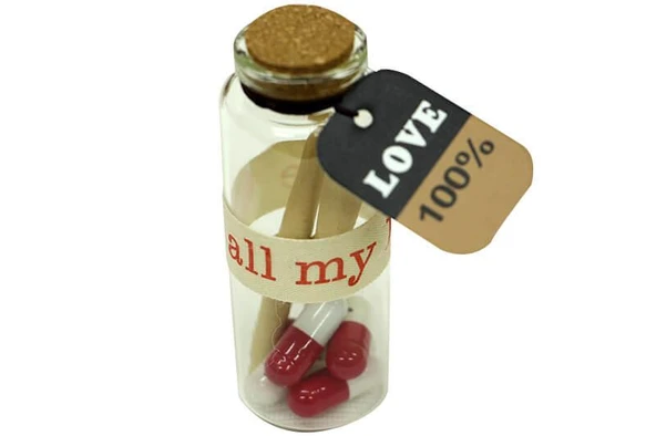 Dilek Şişesi Love 12'li Paket Hediyelik - Resim 2