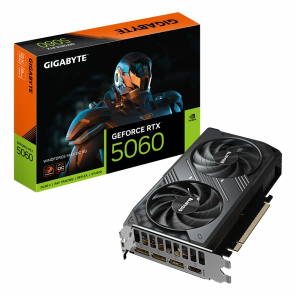 Gigabyte Windforce Max GeForce RTX 5060 OC 8GB GDDR7 128Bit HDMI/DP Ekran Kartı ürün görseli 1