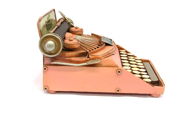 Dekoratif Metal Daktilo Biblo Masaüstü Hediyelik - Resim 4